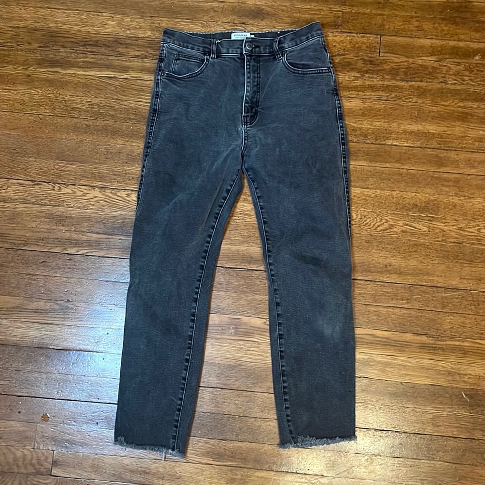 Pull & Bear Distressed black denim